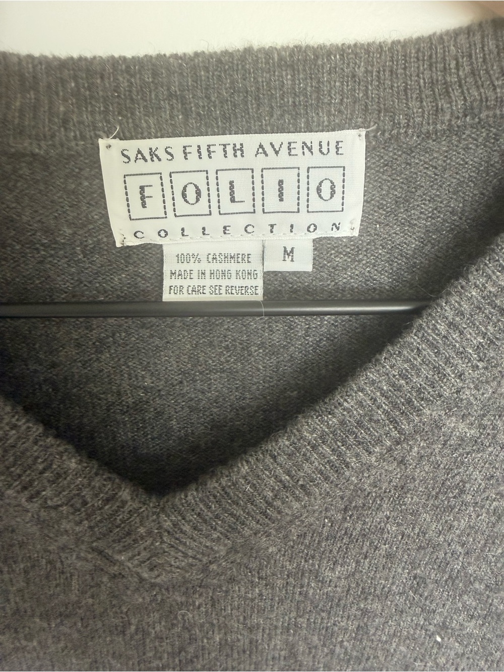 Vintage Saks Fifth Avenue Cashmere Vest